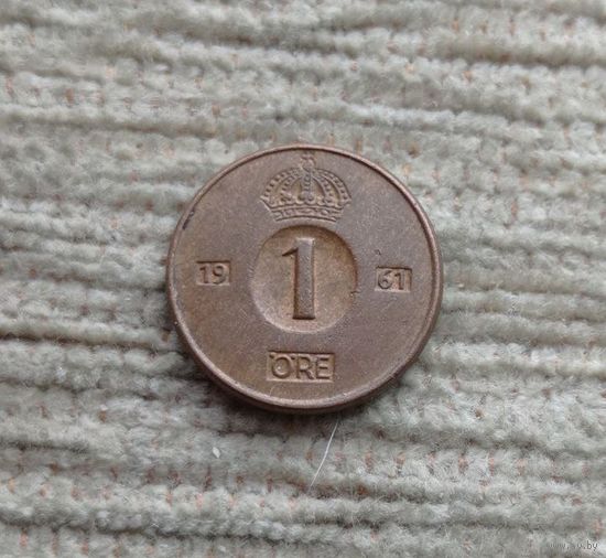 Werty71 Швеция 1 эре 1961