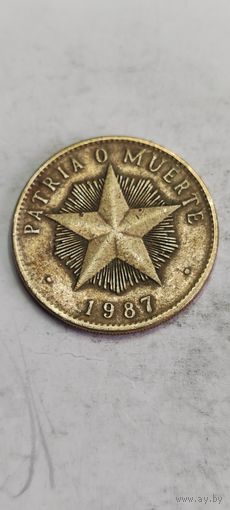 Куба 1 песо 1987