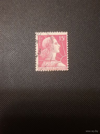 Франция. Стандарт.1955г. гашеная