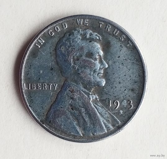 США 1 цент 1943 г. S.