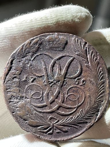 5 копеек 1759 без МЦ.Кладовая.Состояние!