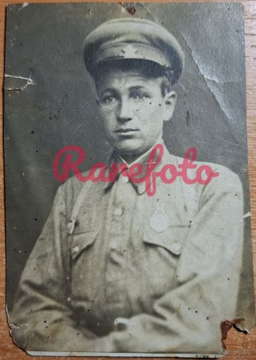 1942 Красноармеец с наградами ретро 2-й украинский фронт студийное фото