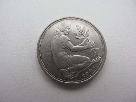 ФРГ 50 пфеннигов 1991 G
