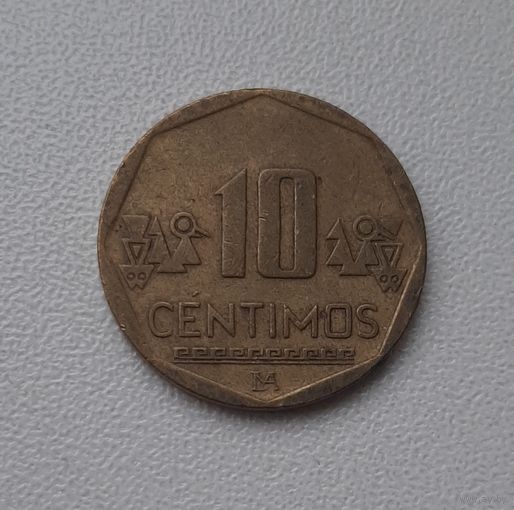 Перу 10 сентимо 2004
