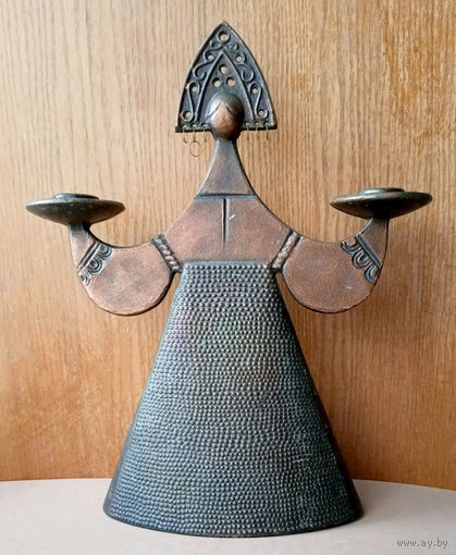 Подсвечник "Девушка в кокошнике" (Русская красавица).