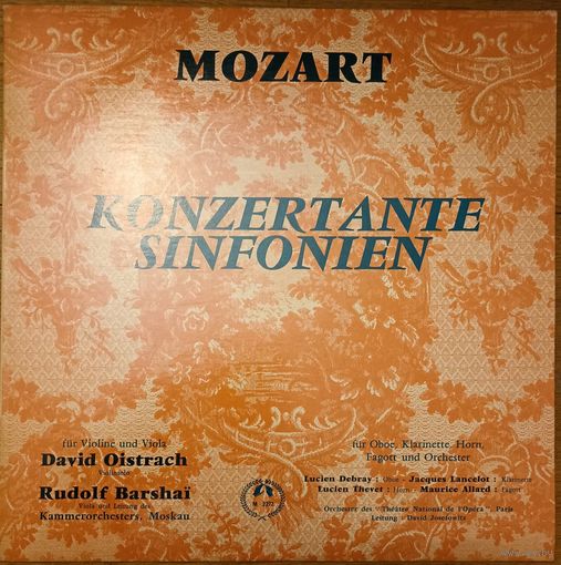 Mozart – Konzertante Sinfonien. David Oistrach.