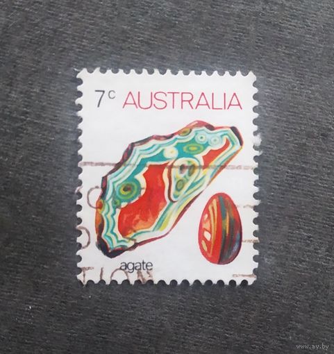 Марка Австралия 1974 год Минерал
