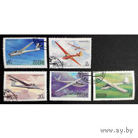 Марки СССР 1983. Планеры. 5367-5371. Серия из 5 марок.