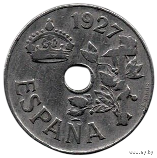 Королевство Испания. 25 сентимо 1927