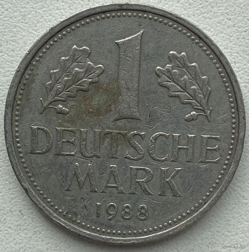 Германия 1 марка 1988 г. J