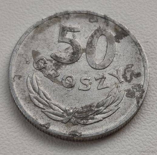 Польша 50 грошей, 1949 Алюминий, 1.6гр (14-14-33)