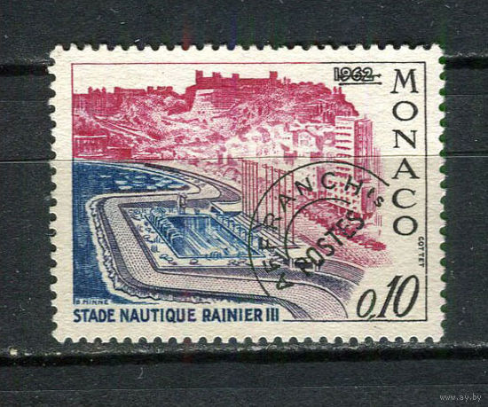 Монако - 1964 - Стадион имени князя Ренье III 0,10 Fr - [Mi.795] - 1 марка. Чистая без клея.  (Лот 42GP)-T41P28