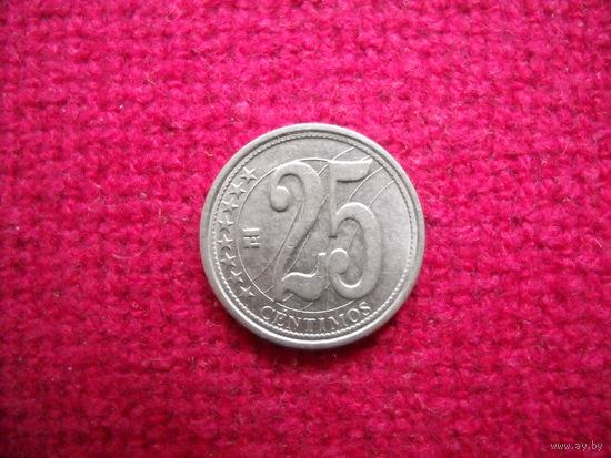 Венесуэла 25 сентимос 2007 г.