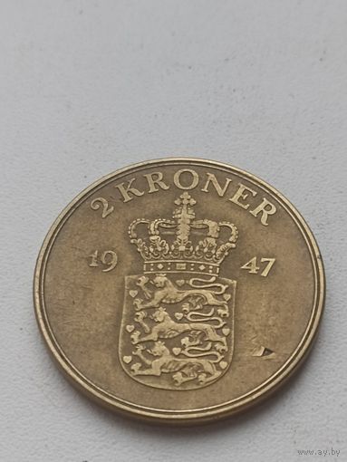 Дания 2 кроны 1947 год