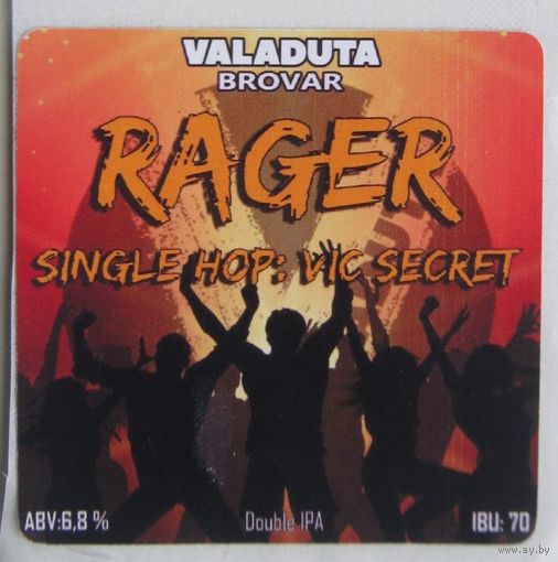 Этикетки - "самоклейки"   пивоварни " Valaduta" / размер 50х50 / - 5 шт.