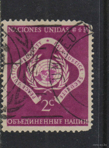ООН Нью-Йорк 1951 Эмблема ООН #3