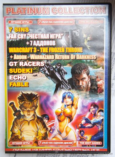 War Craft 3. The Frozen Throne. Far Cry. Fable. 7 Sins. GT Racers. Sudeki. Echo. Сборник компьютерных игр. PC