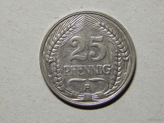 Германия 25 пфеннигов 1910г.
