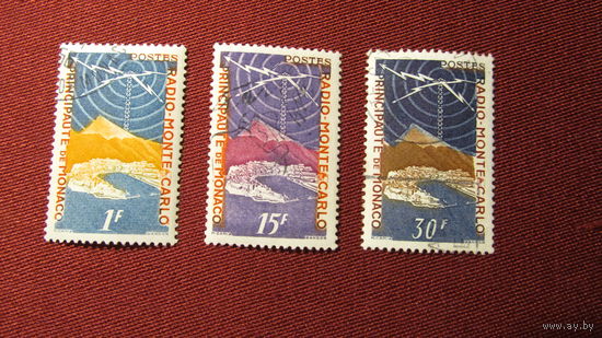 Монако 1951г. Радиостанция Монте-Карло #Mi  (489-450)* Полная серия