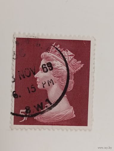 Великобритания 1969. Королева Елизавета II