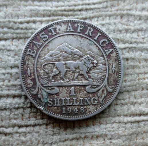 Werty71 Британская Восточная Африка 1 шиллинг 1948 Георг 6 Лев