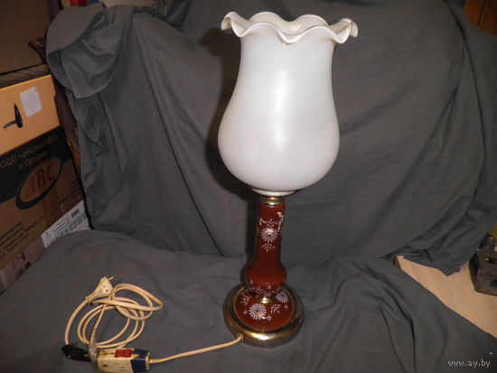 Лампа настольная Тюльпан Польша Познань,60-е г.С рубля.