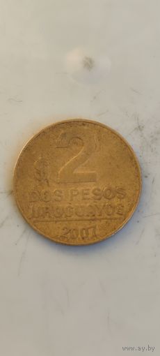 Уругвай 2 песос 2007