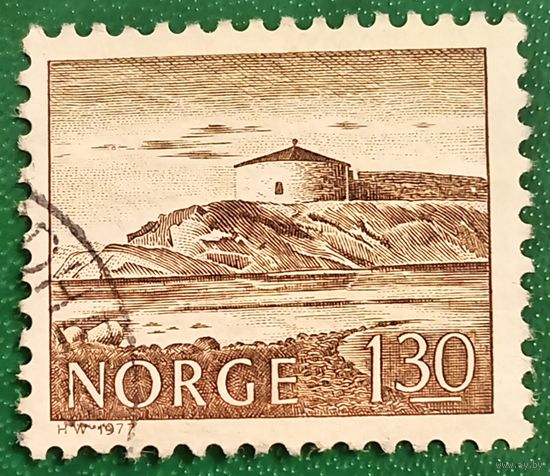 Норвегия 24 февраля 1977. Крепость Стейнвиксхольм в фьорде Осенфьорден