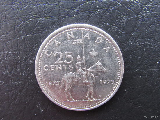25 центов,1973, Конная полиция Канады. Канада.