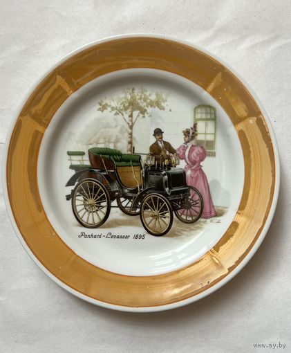 Винтаж. Тарелка декоративная 200 мм "КАРЕТЫ" ДФЗ