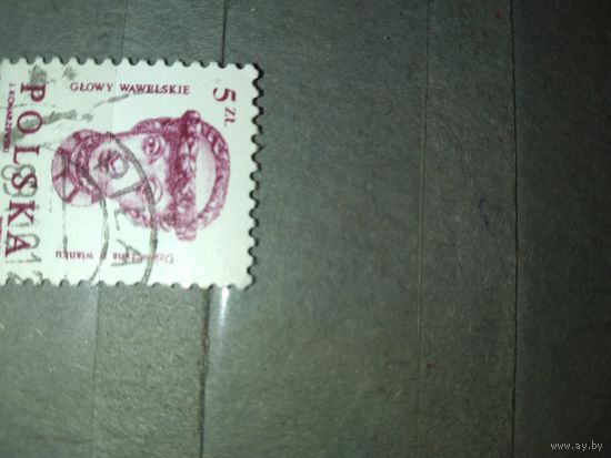 ПОЛЬША, 1989 ,  СТАНДАРТНЫЙ выпуск, 1м (на "СКАНЕ" справочно приведены номера и цены по  Michel)