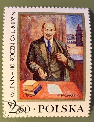 1980 Польша живопись 100 лет Ленину