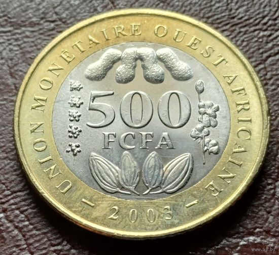 Западная Африка (ВСЕАО) 500 франков, 2003      ( 1-12-7 )