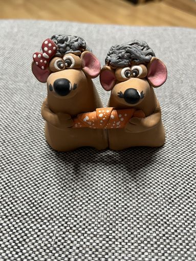 Фигурка мыши, сувенир, керамика