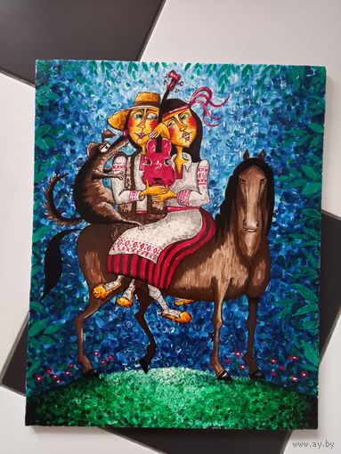 Картина ,, Беларускае какханне,, холст,  масло