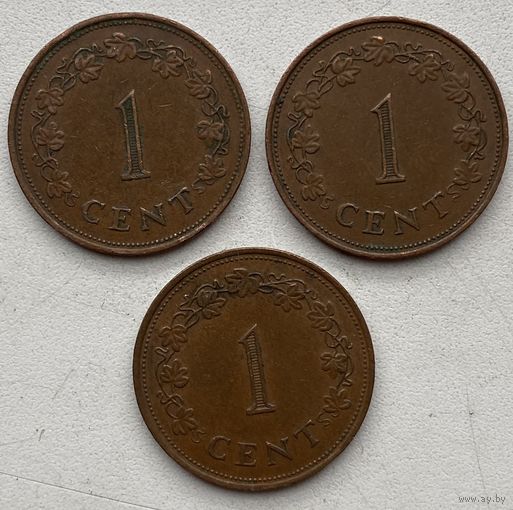 Мальта 1 цент 1977 г. Цена за 1 шт.
