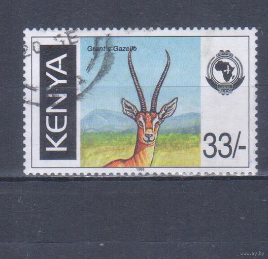 [2426] Кения 1998. Фауна.Газель Гранта. Гашеная марка.