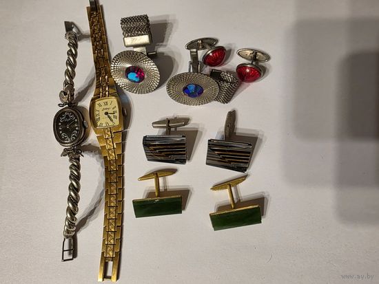 Часы, запонки