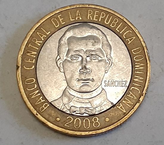Доминикана 5 песо, 2008 /магнетик/ (14-17-16)