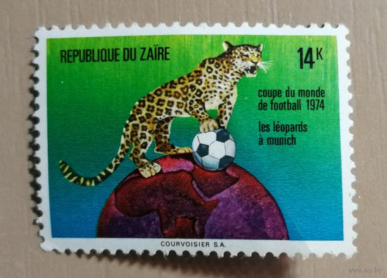 Марка Заир, чемпионат по футболу 1974 г.,