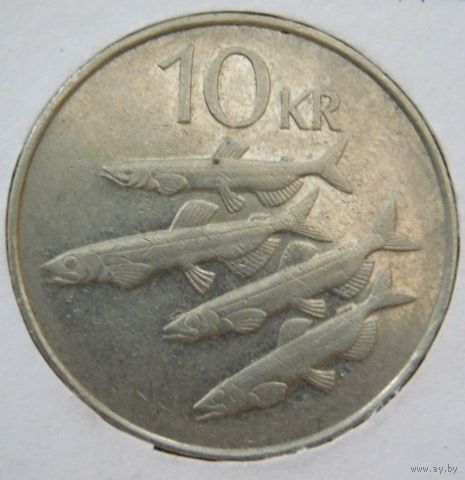 Исландия 10 крон 1984 год