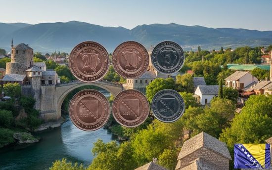 Босния и Герцеговина набор монет 5, 10, 20 феннигов UNC. Предложите свою цену или обмен!