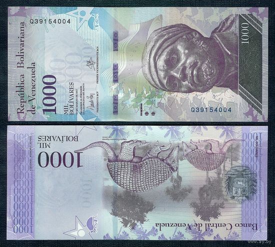 Венесуэла 1000 боливар 2017 год, UNC