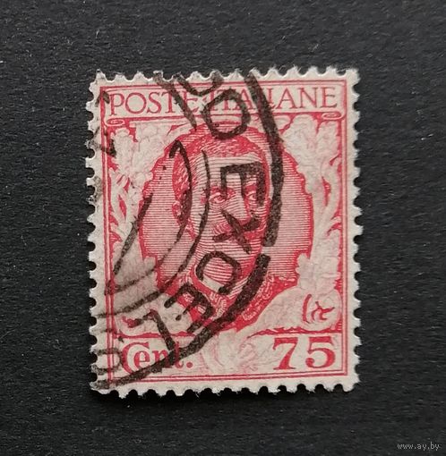 Италия 1926 Король Витторио Эмануэле III (1869-1947) с цветочным орнаментом