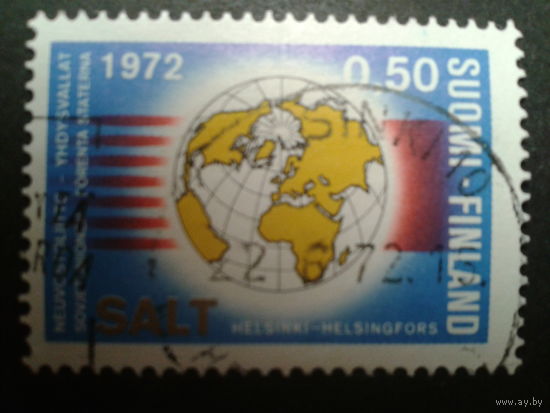Финляндия 1972 карта мира