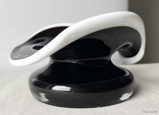 Ваза цветное стекло винтаж высота 9х16см