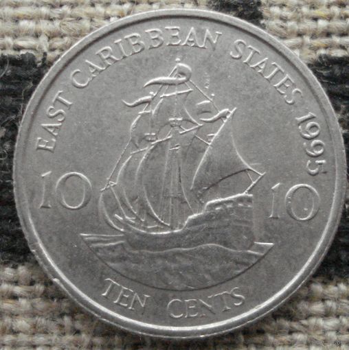 10 центов 1995 Восточные Карибы