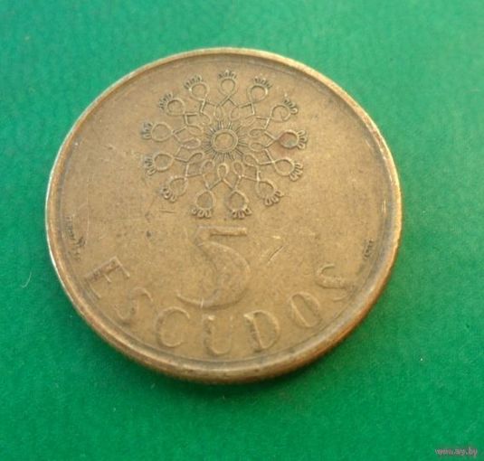 5 эскудо Португалия 1986 г.в.