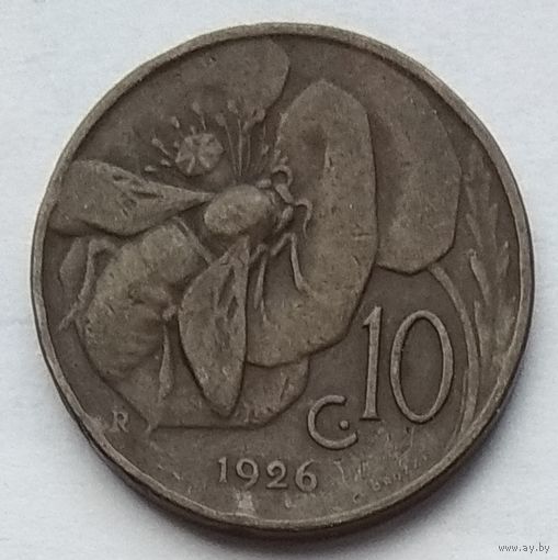Италия 10 чентезимо 1926 г.