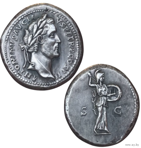 КОПИЯ Сестреций Римская Империя Антоний Пий 158-159 года